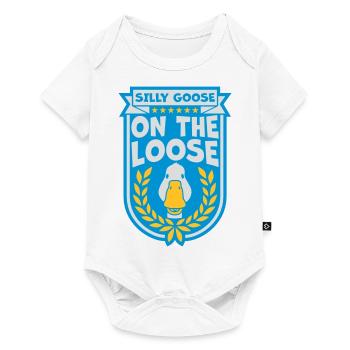 goose on the loose - Baby Premium short-sleeve bodysuit - white - Front