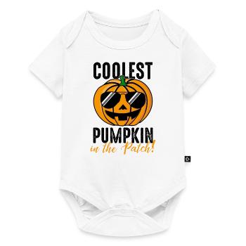 Coolest Pumpkin in the Field Kids Halloween Costume - Baby Premium short-sleeve bodysuit - white - Front