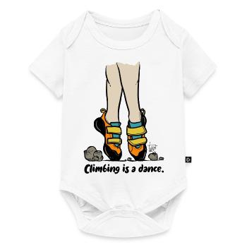 L’escalade est une danse colorée - Body à manches courtes Premium Bébé - blanc - Devant