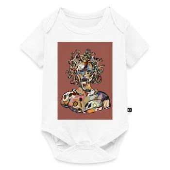 Méduse avec fond - Body à manches courtes Premium Bébé - blanc - Devant