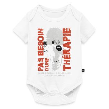 Métalleux , Pas Besoin de Thérapie - Heavy Métal - Body à manches courtes Premium Bébé - blanc - Devant