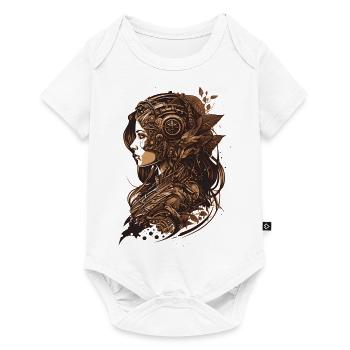 Steampunk meets breathtaking beauty - Baby Premium short-sleeve bodysuit - white - Front