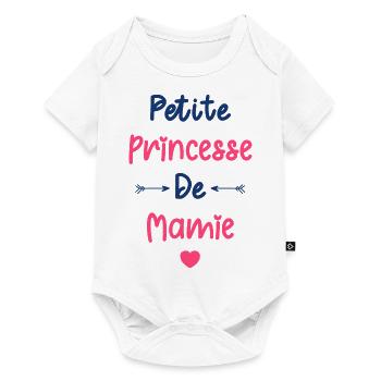 Petite princesse de mamie - Body à manches courtes Premium Bébé - blanc - Devant
