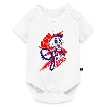 skullride - Baby Premium Kurzarmbody - Weiß - Vorne