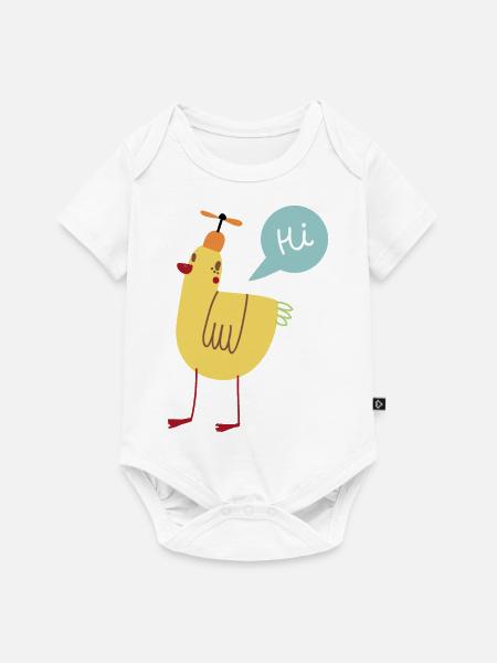 Vogel - Baby Premium Kurzarmbody - Weiß