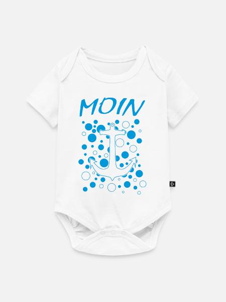 Moin - Baby Premium Kurzarmbody - Weiß
