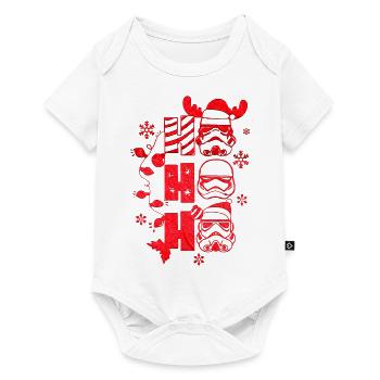 Xmas christmas santa clau naughty holidays winter - Baby Premium short-sleeve bodysuit - white - Front