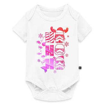 Xmas christmas santa clau naughty holidays winter - Baby Premium short-sleeve bodysuit - white - Front