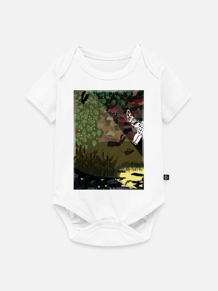 Nachtleben - Baby Premium Kurzarmbody - Weiß