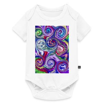 Magic Spirals - Baby Premium Kurzarmbody - Weiß - Vorne