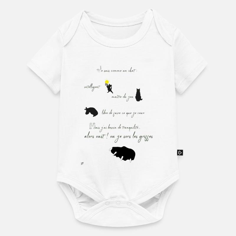 Ich bin eine Katze - Baby Premium Kurzarmbody - Weiß