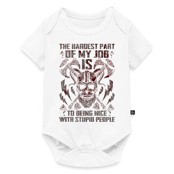 sweden sweden scandinavia the north viking flag - Baby Premium short-sleeve bodysuit - white - Front