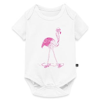 Funny Flamingo - Body à manches courtes Premium Bébé - blanc - Devant