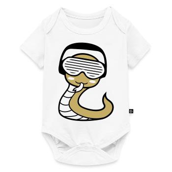 Cute Headphones Party Club Music Fun - Baby Premium short-sleeve bodysuit - white - Front
