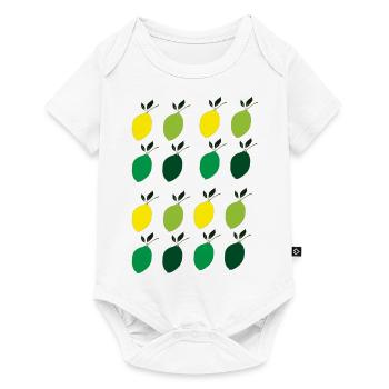 zitronen haufen - Baby Premium Kurzarmbody - Weiß - Vorne