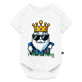 I m the King Schach - Baby Premium Kurzarmbody - Weiß - Vorne