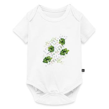 KleeBlatt - Baby Premium Kurzarmbody - Weiß - Vorne