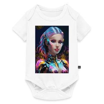 Cyberpunk-Avatar - Baby Premium Kurzarmbody - Weiß - Vorne