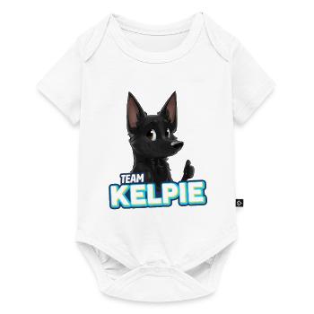 TEAM Kelpie - Black - Baby Premium short-sleeve bodysuit - white - Front