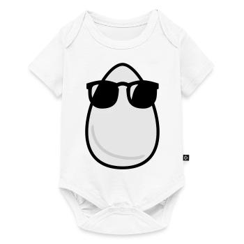 Cool Egg head / Cool Eierkopf (3c) - Baby Premium short-sleeve bodysuit - white - Front