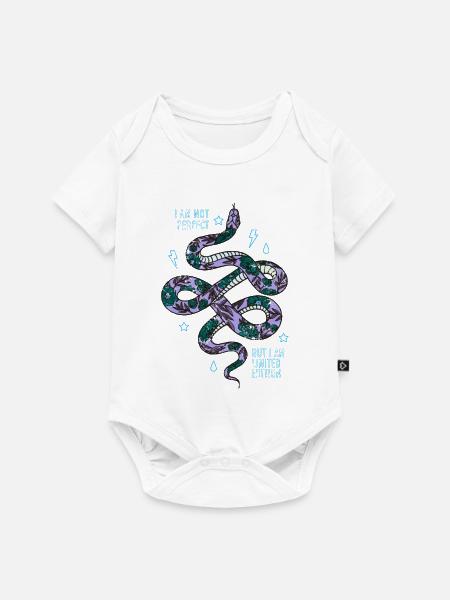 Schlange - Baby Premium Kurzarmbody - Weiß
