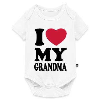 I love my grandma - Baby Premium short-sleeve bodysuit - white - Front