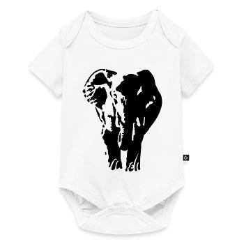 Elephant - Baby Premium short-sleeve bodysuit - white - Front