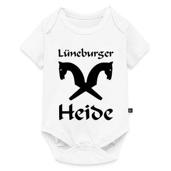 Lüneburger Heide Motiv - Baby Premium Kurzarmbody - Weiß - Vorne