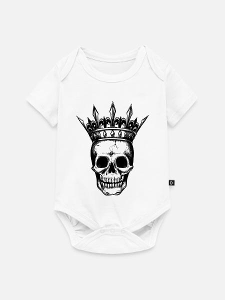 Schädelkrone - Baby Premium Kurzarmbody - Weiß