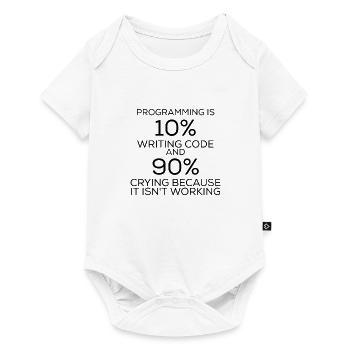 Lustiger Spruch Programmieren Programmier - Baby Premium Kurzarmbody - Weiß - Vorne