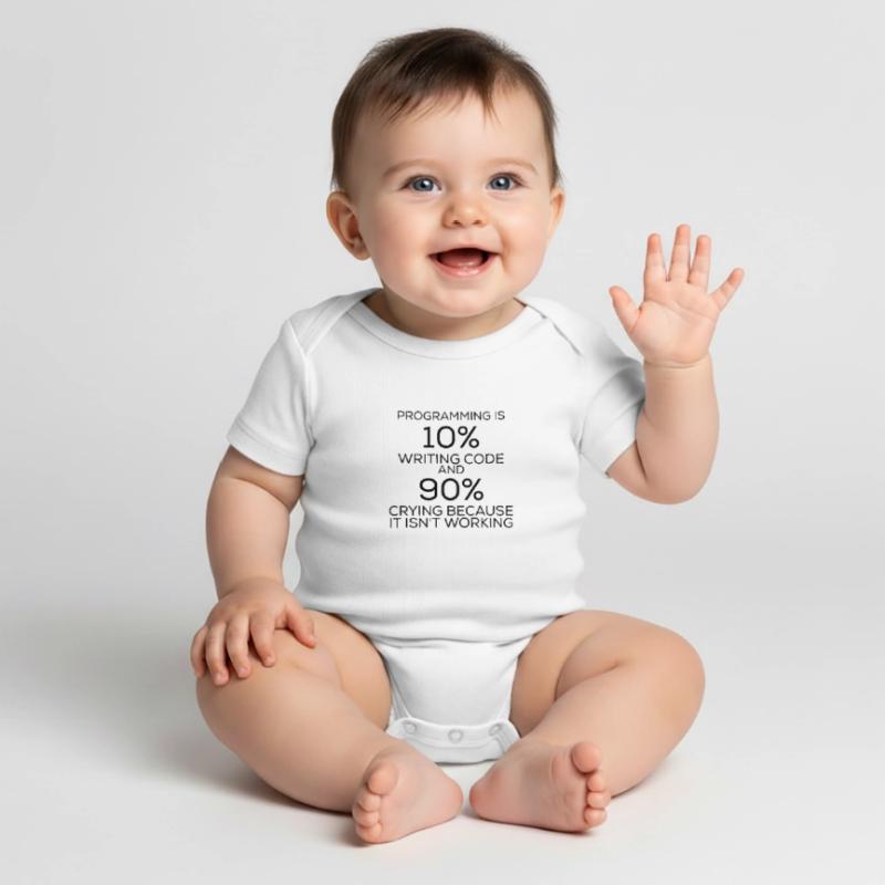 Funny saying programming programming Baby Premium short-sleeve bodysuit