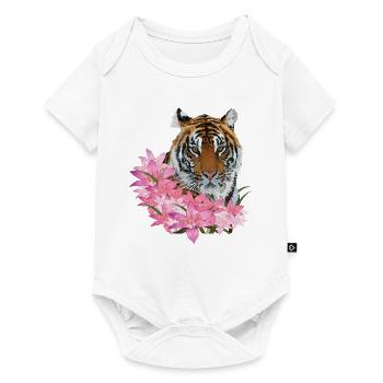 tigre du Bengale - Body à manches courtes Premium Bébé - blanc - Devant