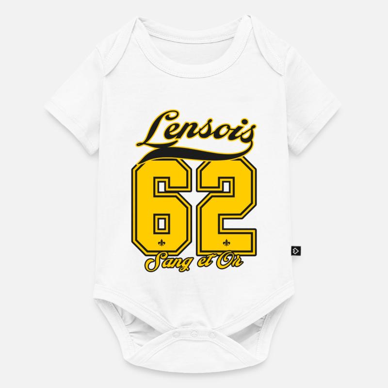 62 Lensois - Body à manches courtes Premium Bébé - blanc