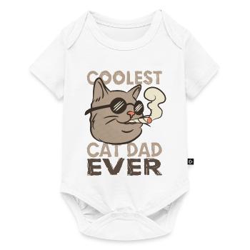 Cat Dad - Baby Premium short-sleeve bodysuit - white - Front