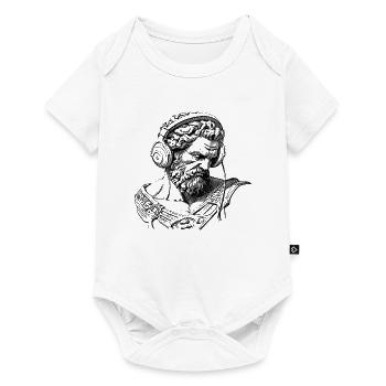 Mighty Zeus: T-shirt for street fashion gurus - Baby Premium short-sleeve bodysuit - white - Front