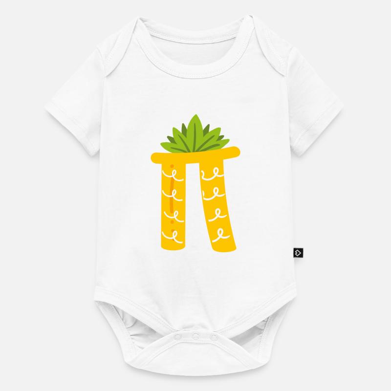 Pi comme ananas en blanc - Body à manches courtes Premium Bébé - blanc