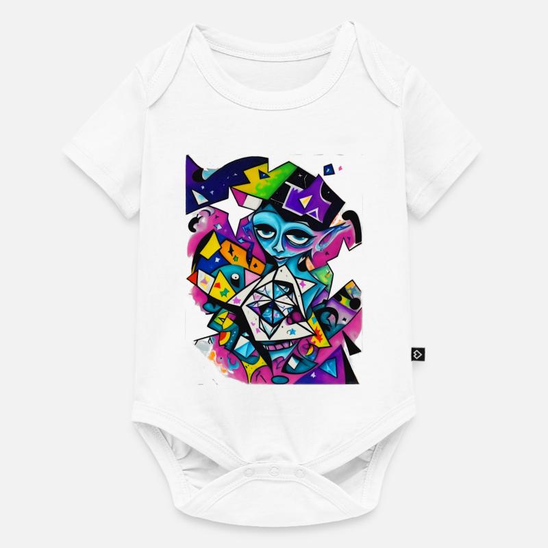 Graffiti - Baby Premium Kurzarmbody - Weiß