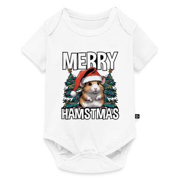 Hamstmas blancs mignons et joyeux - Body à manches courtes Premium Bébé - blanc - Devant