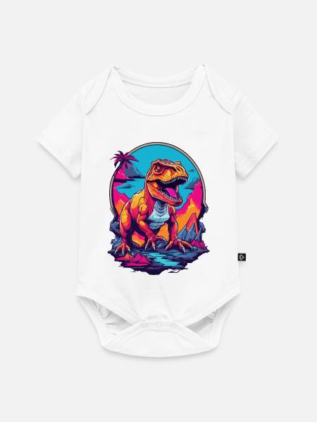 Tyrannosaurus Rex - Baby Premium Kurzarmbody - Weiß