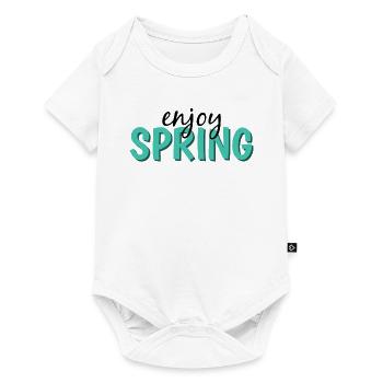 enjoy spring - Baby Premium short-sleeve bodysuit - white - Front