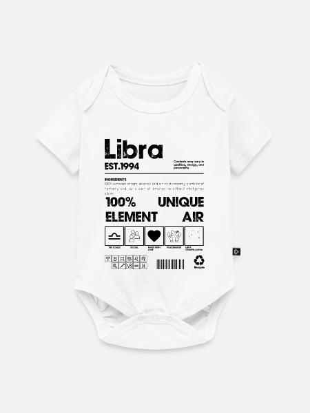 Waage 1994 - Baby Premium Kurzarmbody - Weiß