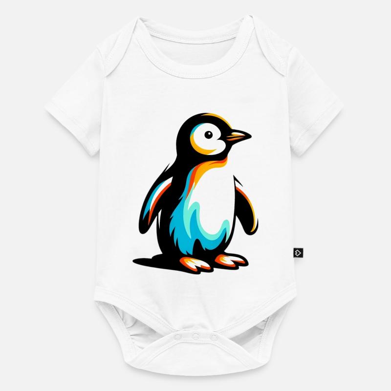 Pinguin - Baby Premium Kurzarmbody - Weiß