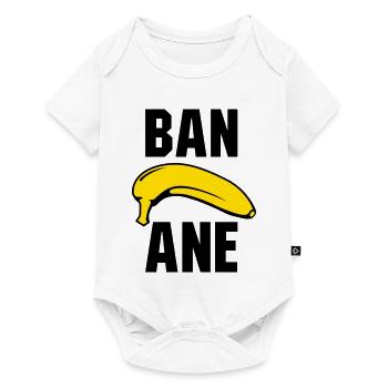 Banane - Baby Premium Kurzarmbody - Weiß - Vorne