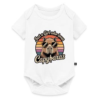 Just A Girl Who Loves Capybaras - Baby Premium short-sleeve bodysuit - white - Front