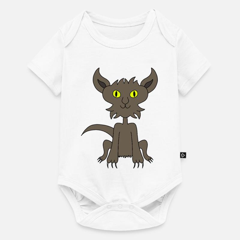 Chat - Body à manches courtes Premium Bébé - blanc