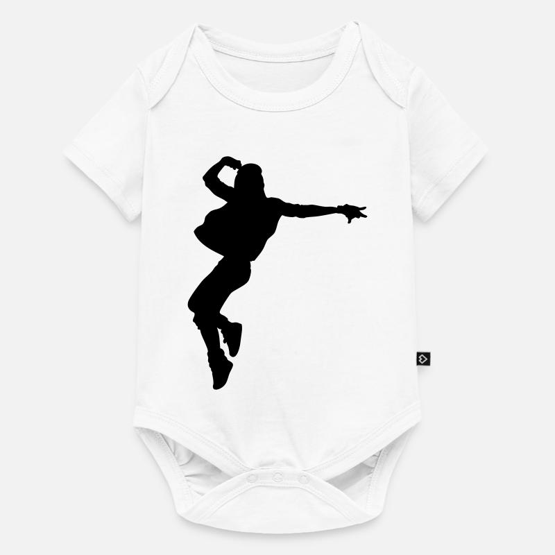 B-Girl Silhouette – Breakdance Style - Body à manches courtes Premium Bébé - blanc