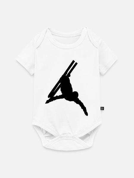 Skiakrobatik - Baby Premium Kurzarmbody - Weiß