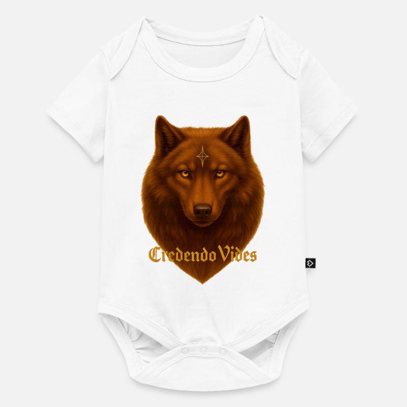 Empty Credendo Wolf - Baby Premium short-sleeve bodysuit - white