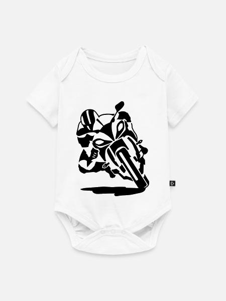 Motorrad - Baby Premium Kurzarmbody - Weiß