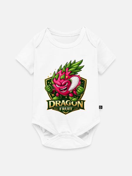 Drachenfrucht-Energetisches Maskottchen - Baby Premium Kurzarmbody - Weiß